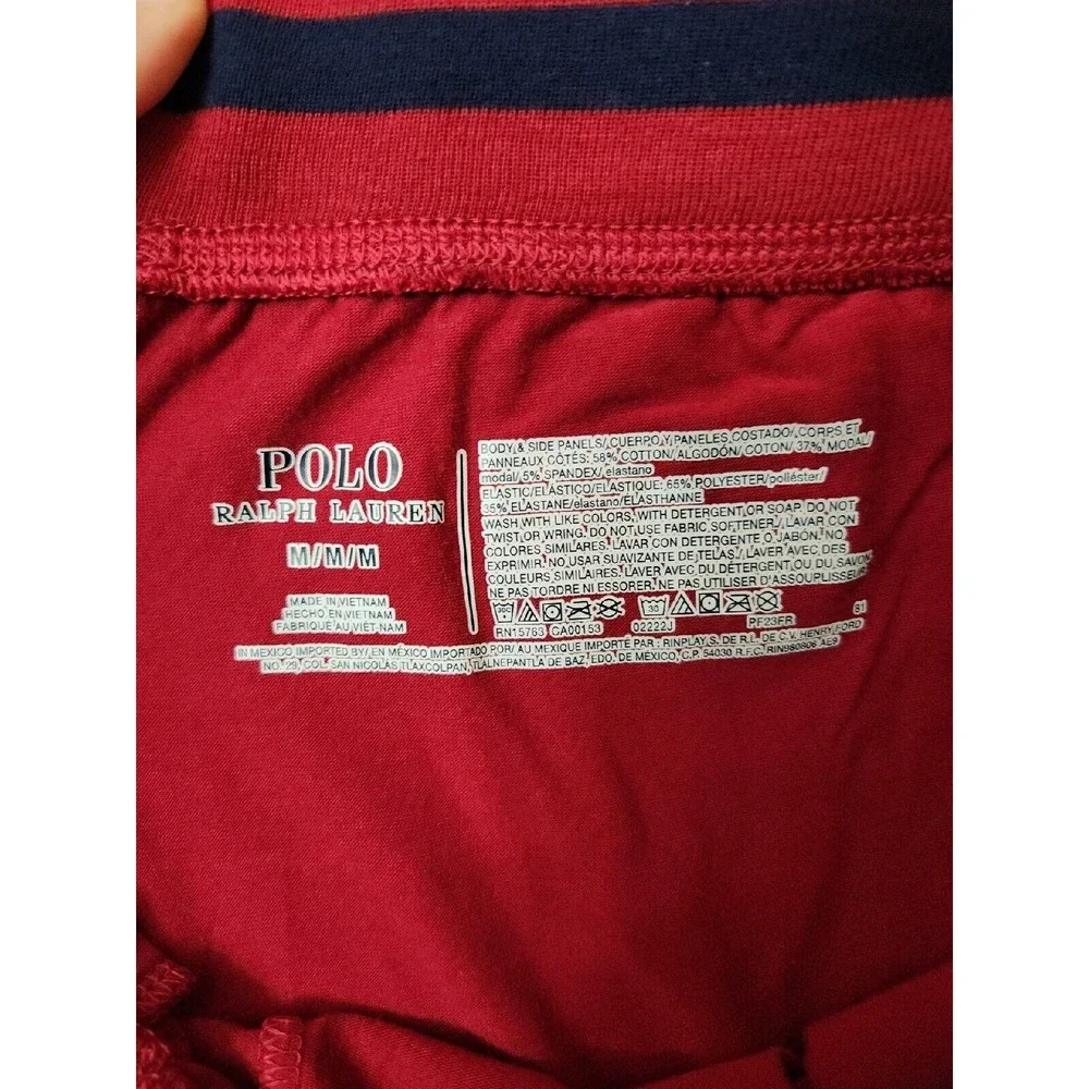 Polo Ralph Lauren Polo 67 Slim Flex Joggers Lounge Pants Mens Medium Red NEW - Picture 8 of 9